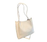 sodeber Sac à bandoulière rétro en cuir synthétique pour femmes et filles, Blanc W, Medium