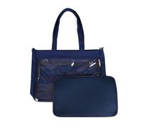 sodeber Sac à bandoulière transparent pour femme, sac à main Ita Bag-JK Lovely Satchels, Reliure en maille bleu foncé Db-2, Medium
