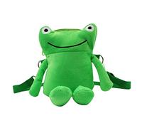 sodeber Sac à bandoulière vert pour grenouille poupée dessin animé peluche rue, Vert clair Lgn, Medium