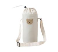 sodeber Sac à biberon facile à transporter avec cordon de serrage pour poussette - Sac de rangement multifonction, Beige Bg, M, Classique