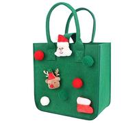 sodeber Sac à main en feutre de grande capacité pour femmes et filles, Vert Gn, Medium