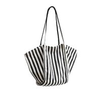 sodeber Sac à main en toile élégant et fonctionnel pour femmes et filles, sac à bandoulière spacieux, sac fourre-tout tendance, Noir BK., Medium