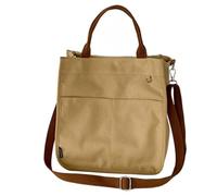 sodeber Sac à main en toile portable pour bureau et campus Essentials Sac à bandoulière, Kaki Kh, Medium