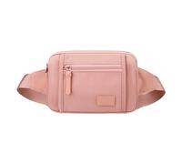 sodeber Sac banane à bandoulière pour femme et fille - Grande capacité - Couleur unie, Rose Pk, M, Western