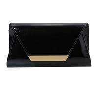 sodeber Sac de banquet élégant pour femmes filles sac à main de mariage sac à main chaîne bandoulière cuir PU soirée, Noir BK., Medium