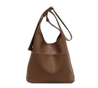 sodeber Sac seau élégant en polyuréthane pour femme, grande capacité, sac à main fourre-tout à bandoulière, Couleur boue M, Medium