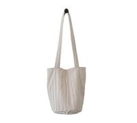 sodeber Seau À Rayures Plissé, À Main De Shopping Portable Avec Spacieux | Shoulder Bag Casual Underarm Pack Fashionable Casual Purse