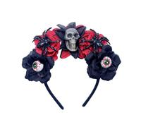 sodeber Serre-tête effrayant à fleurs Dark Series Hairhoop pour adulte Accessoire de fête Cosplay