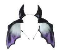 sodeber Serre-tête oreilles de renard en fausse fourrure pour Halloween, accessoire de costume