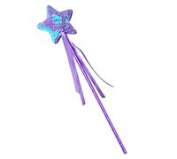 sodeber Star Sequins Stick Princess Cosplay Props Handheld Star Sequins Wand Supplies Household for Birthday Wedding Party