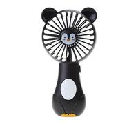 sodeber Ventilateur Portatif Mignon Dessin Animé Animaux Ventilateurs Lames En Mousse Souple Alimenté Par Batterie Pour Étudiant Panda Chaton Portable
