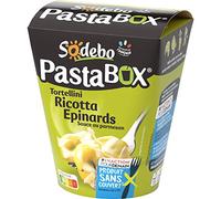 Sodebo Boîte de Pâtes Tortellini Ricotta Épinard Sauce Parmesan, 280g