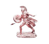 SODEF Statue Achille Guerrier Grec Ancien 30 cm Cuivre Décoration Intérieure Mythologie Grecque Sculpture de Collection Rétro - Cuivre, Taille Unique