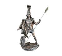 SODEF Statue d'Arès, Dieu de la Guerre et du Courage, 27 cm, Finition Cuivre, Décoration Classique, Détails Soignés, Idée Cadeau Originale - Cuivre, Taille Unique