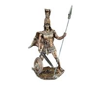 SODEF Statue d'Arès, Dieu de la Guerre et du Courage, 27 cm, Finition Dorée, Décoration Mythologique, Pièce de Collection, Cadeau Unique - Doré, Taille Unique