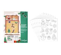 Sodertex - Gommettes Transparentes À Colorier - Noël - 6 Planches De 66 Gommettes - Ø 3 - 7,5 Cm - Vinyle - Loisir Créatif - Activité Manuelle - L940700