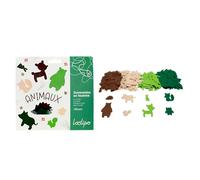 Sodertex - L213968 Pack de 150 Gommettes en Feutrine Adhésives 1 mm - Objets et Animaux - 2 Tailles - Assortiment de 5 Couleurs Standard