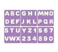 Sodertex Pochoir pour Enfant Chiffres et Lettres 14x14 cm 6