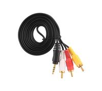 SODIAL(R) 4.9ft Long 3.5mm Jack a 3 RCA Male Adaptateur AV Extension Cable pour TV VCD DVD