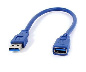 SODIAL(R) Bleu USB 3.0 Male à Femelle M/F Type A 30cm