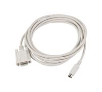 SODIAL(R) DB9P a 8P Din RS232 Telecharger Cable Blanc 8.2 Ft pour PLC DVP-EH