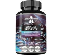 Sodium Butyrate High Dose 580 mg (30% Butyric Acid), 240 Capsules Végétales, 8 Mois, Supplément de Sodium pour Soutenir la Santé de l'Intestin - par Apollo's Hegemony