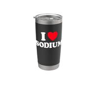 Sodium Love Funny Cute Electrolyte Na 11 Ventilateur de supplément de sel Gobelet isotherme en acier inoxydable double paroi