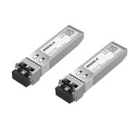 Sodola Lot de 2 émetteurs-récepteurs SFP+ 10GBase-SR 850 nm MMF jusqu'à 300 | Compatible avec Cisco SFP-10G-SR, Meraki MA-SFP-10GB-SR, Ubiquiti UniFi UF-MM-10G, Fortinet, Mikrotik, Netgear