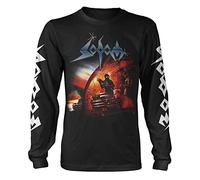 Sodom Agent Orange Homme T-Shirt Manches Longues Noir 100% Coton Regular/Coupe Standard