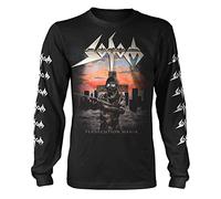 Sodom Persecution Mania Homme T-Shirt Manches Longues Noir XL 100% Coton Regular/Coupe Standard
