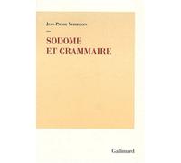 Sodome et grammaire - Jean-Pierre Verheggen - Gallimard - broché - Poésie