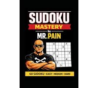 Soduku Puzzle Book for Adults - 60 Puzzles Easy, Medium, Hard: Brain Training & Relaxation / Includes Solutions