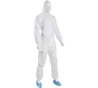 Söhngen 1005079 SET de protection jetable grand avec combinaison Taille du vêtement: Unisize blanc