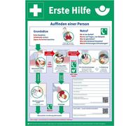 SÖHNGEN 8001034 SÖHNGEN Plakat "Erste-Hilfe-Anleitung", DIN A2, Kunststoff