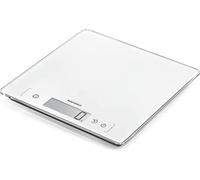 Soehnle Balance de Cuisine Page Comfort 400, Balance Alimentaire 10 kg | Écran LCD XXL avec affichage de l'heure en mode veille, fonction Tare, précision 1 g, touches Sensor Touch, design extra-plat