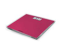 Soehnle Style Sense Compact 200 Think Pink, Balance pèse personne avec large écran LCD, balance de précision supportant jusqu'à 180 kg solide et élégante, pèse personne durable et extra-plat, rose