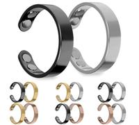 SöMni Bague magnétique pour femme ménopause Réduit le stress et l'anxiété Améliore la qualité du sommeil Favorise la combustion des graisses et la guérison naturelle Thérapie magnétique réglable, @12