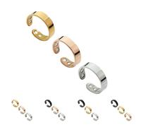 SöMni Bague magnétique pour femme ménopause Réduit le stress et l'anxiété Améliore la qualité du sommeil Favorise la combustion des graisses et la guérison naturelle Thérapie magnétique réglable, @5