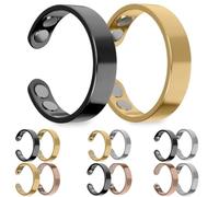 SöMni Bague magnétique pour femme ménopause Réduit le stress et l'anxiété Améliore la qualité du sommeil Favorise la combustion des graisses et la guérison naturelle Thérapie magnétique réglable, @14