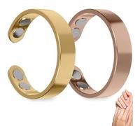 Sömni Bague Sömni pour femme ménopause Bague magnétique pour femme, relaxation et bien-être, soutient l'équilibre intérieur, accessoire élégant, réglable et doux pour la peau, acier inoxydable zinc