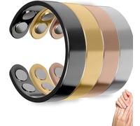 Sömni Bague Sömni pour femme ménopause Bague magnétique pour femme, relaxation et bien-être, soutient l'équilibre intérieur, accessoire élégant, réglable et doux pour la peau, acier inoxydable zinc