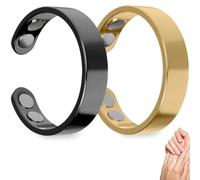 Sömni Bague Sömni pour femme ménopause Bague magnétique pour femme, relaxation et bien-être, soutient l'équilibre intérieur, accessoire élégant, réglable et doux pour la peau, acier inoxydable zinc