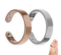 Sömni Bague Sömni pour femme ménopause Bague magnétique pour femme, relaxation et bien-être, soutient l'équilibre intérieur, accessoire élégant, réglable et doux pour la peau, acier inoxydable zinc