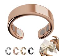 SöMni Bague SöMni pour femme ménopause, thérapie magnétique réglable, convient pour les hommes et les femmes, perte de poids, relaxation, soulagement de la fatigue, Acier inoxydable de zinc (brillance