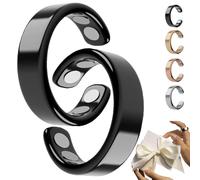 SöMni Bague SöMni pour femme ménopause, thérapie magnétique réglable, convient pour les hommes et les femmes, perte de poids, relaxation, soulagement de la fatigue, Acier inoxydable de zinc (brillance
