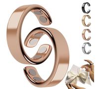 SöMni Bague SöMni pour femme ménopause, thérapie magnétique réglable, convient pour les hommes et les femmes, perte de poids, relaxation, soulagement de la fatigue, Acier inoxydable de zinc (brillance