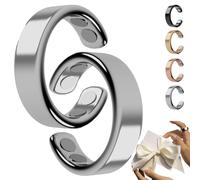 SöMni Bague SöMni pour femme ménopause, thérapie magnétique réglable, convient pour les hommes et les femmes, perte de poids, relaxation, soulagement de la fatigue, Acier inoxydable de zinc (brillance