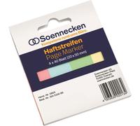 Soennecken bande adhésive 5865 RC 20x50mm 40 feuilles assorties. 4 pcs/paquet