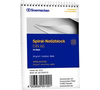 Soennecken Bloc-notes 1123 DIN A6 60g quadrillé 50feuilles blanc