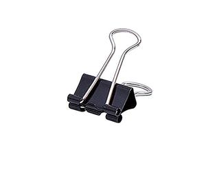 Soennecken Bride de Repli Largeur : 19 mm, Max. Klemmdicke: Max. 7 mm Noir, 12 St. / Pack.